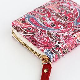 Кошелёк женский на молнии с ремешком, голубой