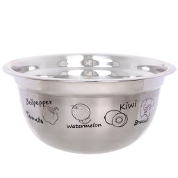 Миска из нержавеющей стали 2,6л 24*11,2см с рисунком