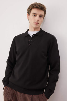 TRENDYOL MAN Lacivert Erkek Regular Polo Yaka Duz Triko Kazak TMNAW24KZ00067 - Trendyolmilla фото 30