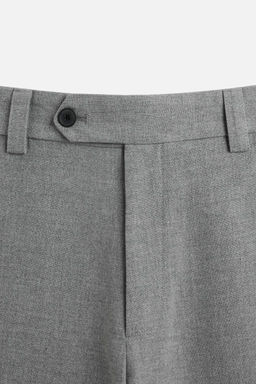 TEXTURED STRAIGHT-LEG TROUSERS - Zara фото 7