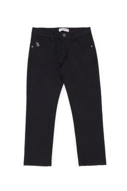 Черные брюки из плотной ткани для мальчика - U.s. polo assn фото 2