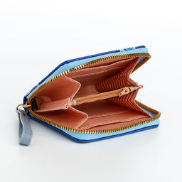 Кошелёк на молнии «Мишки», синий