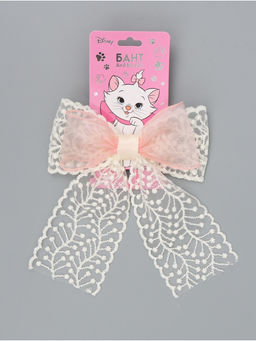 Бант для волос на заколке с вышивкой, Коты аристократы