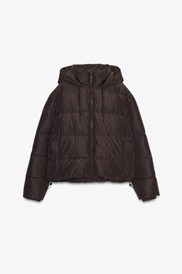 WATER AND WIND PROTECTION SHORT PUFFER ANORAK - Zara фото 7