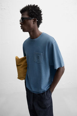 EMBROIDERED PIQU_ T-SHIRT - Zara фото 5