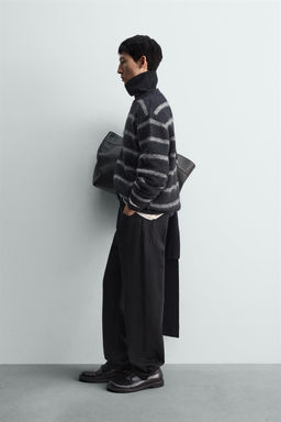 POLO PUNTO RELAXED FIT EFECTO PELO / Celeste - Zara фото 4