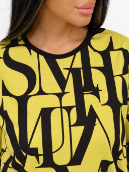 Туника женская, цвет горчичный