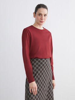 Bisiklet Yaka Kad?n Triko Kazak