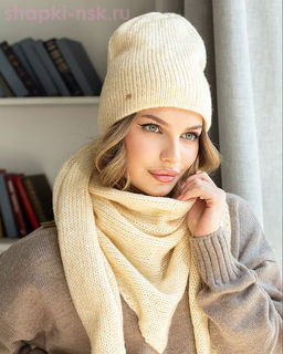 M 1153 S 1153 Комплект женский флис (колпак+косынка) (56-58)