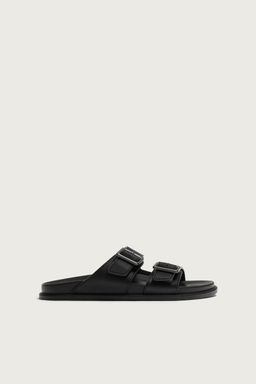 SANDALIA TIRAS PIEL / Negro - Zara фото 4