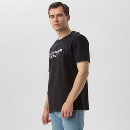 Футболка мужская KAFTAN «Снегопадла», размер L, чёрная