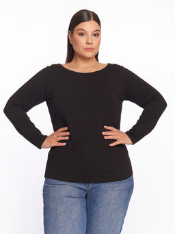 Лонгслив оверсайз BL17002BLK01