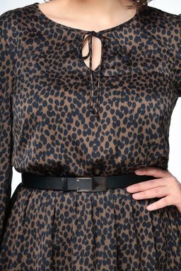 Платье Swallow 484 шоколадный ибрис фото 9