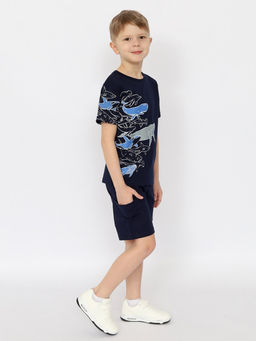 CRB wear/CSKB 63790-41-402 Футболка для мальчика,темно-синий/Ex.Cherubino  фото 3