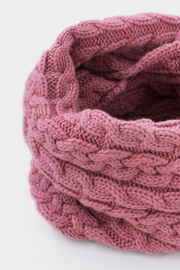 КВ 15005/ш/брусника шарф-снуд дет