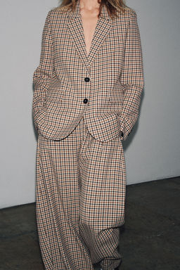 ZW COLLECTION CHECK TROUSERS - Zara фото 4