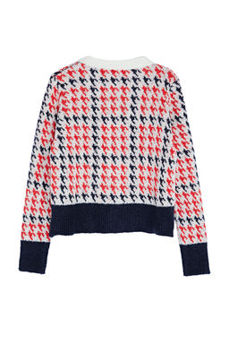 TRENDYOLMILLA Ekru Buklet Iplikli Desenli Ceket Gorunumlu Triko H?rka TWOAW24HI00277  фото 7