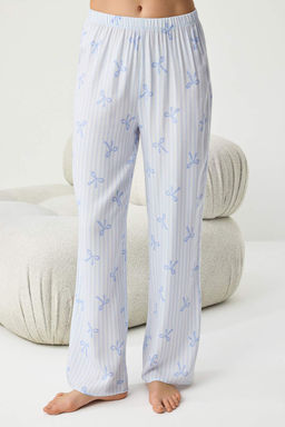 Trendyolmilla Ac?k Pembe Kurdele/Fiyonklu Viskon Dokuma Pijama Tak?m? THMAW21PT0936  фото 44