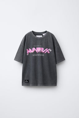 KPOP DEMON HUNTERS NETFLIX WASHED PRINT T-SHIRT - Zara фото 5