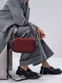 Сумка замшевая на плечо Deboro 30791 крок