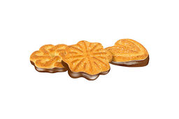 Печенье Чайное, сахарное с глазированным дном (коробка 4 кг)