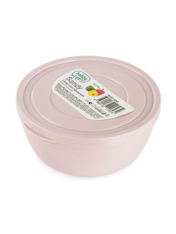 Салатник SANDY розовый 0.5л 12.4см низкий с крышкой