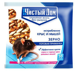 Зерновая приманка Чистый дом 100гр (50шт/кор)