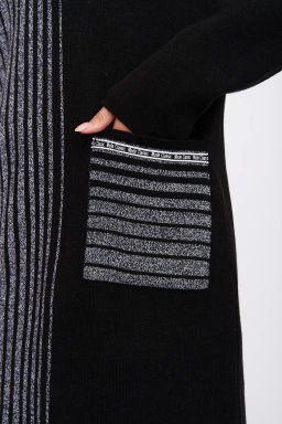 ЗЛАТА Платье С 1564/черно-серый