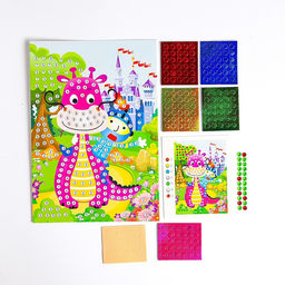 Аппликация круглыми стразами и EVA Сказка