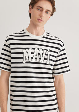 Mavi Logo Bask?l? Beyaz Tisort  фото 3
