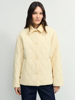 Куртка стёганая с вельветовым воротником / Zarina  фото 8