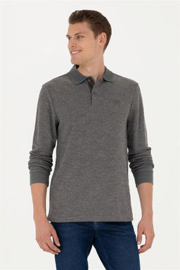 Мужской серый меланжевый свитшот - U.s. polo assn фото 8