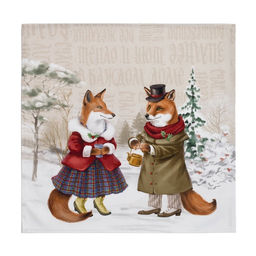 Набор новогодний «Этель» Winter holidays: скатерть 150×180 см ±3 см с ГМВО, салфетка 40×40 см - 8 шт., 100% хлопок