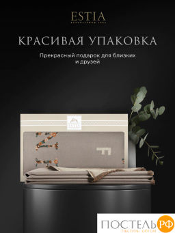 Плед Estia ВИТТОРИА сер./беж. 60% вискоза, 40% акрил  фото 9