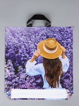 Цена за 25 шт. Пакет Виолетта, полиэтиленовый, с петлевой ручкой 38?40 см, 40 мкм