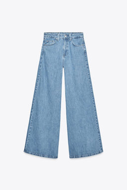 ZW COLLECTION HIGH-WAIST WIDE-LEG JEANS - Zara фото 4