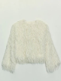 Жакет из перьев с пайетками / Zarina