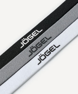 Резинки спортивные на голову JOGEL CAMP Training Headbands 3 Pack, черный/серый/белый  фото 6