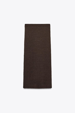 TEXTURED KNIT MAXI SKIRT - Zara фото 8