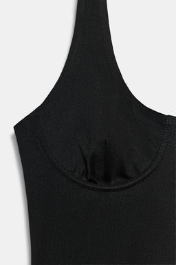 TOP HALTER POLIAMIDA / Negro - Zara фото 6