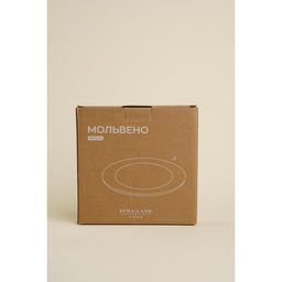 Тарелки SL Home Мольвено, d=21.4 см, фарфор, набор 2 шт., зелёные