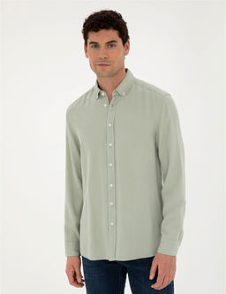 Ye_il Regular Fit Uzun Kollu G_mlek - Pierre cardin фото 3