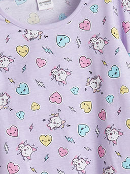 Bisiklet Yaka K?z ?ocuk Pijama Tak?m?