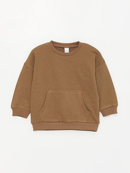 Bisiklet Yaka Uzun Kollu K?z Bebek Sweatshirt ve Tayt 2li Tak?m - Waikiki фото 2