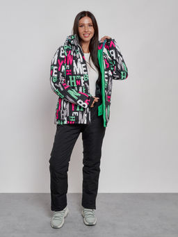 Горнолыжная куртка женская зимняя черного цвета 22302Ch - Chunmai фото 9