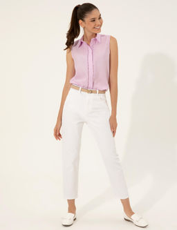 Lila Regular Fit Kolsuz Bluz - Pierre cardin фото 2