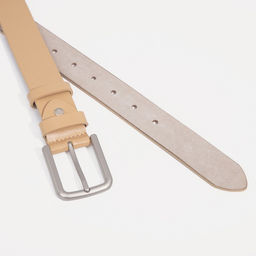 Ремень женский, ширина 3,5 см, винт, пряжка металл, цвет бежевый - Simaland фото 2