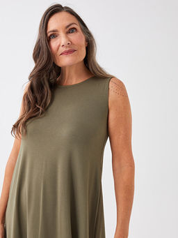 Bisiklet Yaka D?z A Kesim Elbise