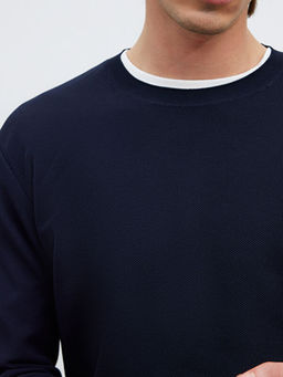 Bisiklet Yaka Erkek Triko Kazak