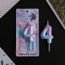 Свеча-цифра в торт 4